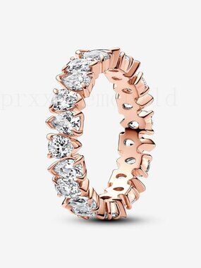 Pandora Alternating Sparkling Band Ring
